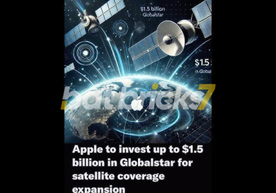 Apple to invest up to $1.5 bln in Globalstar for satellite coverage expansion